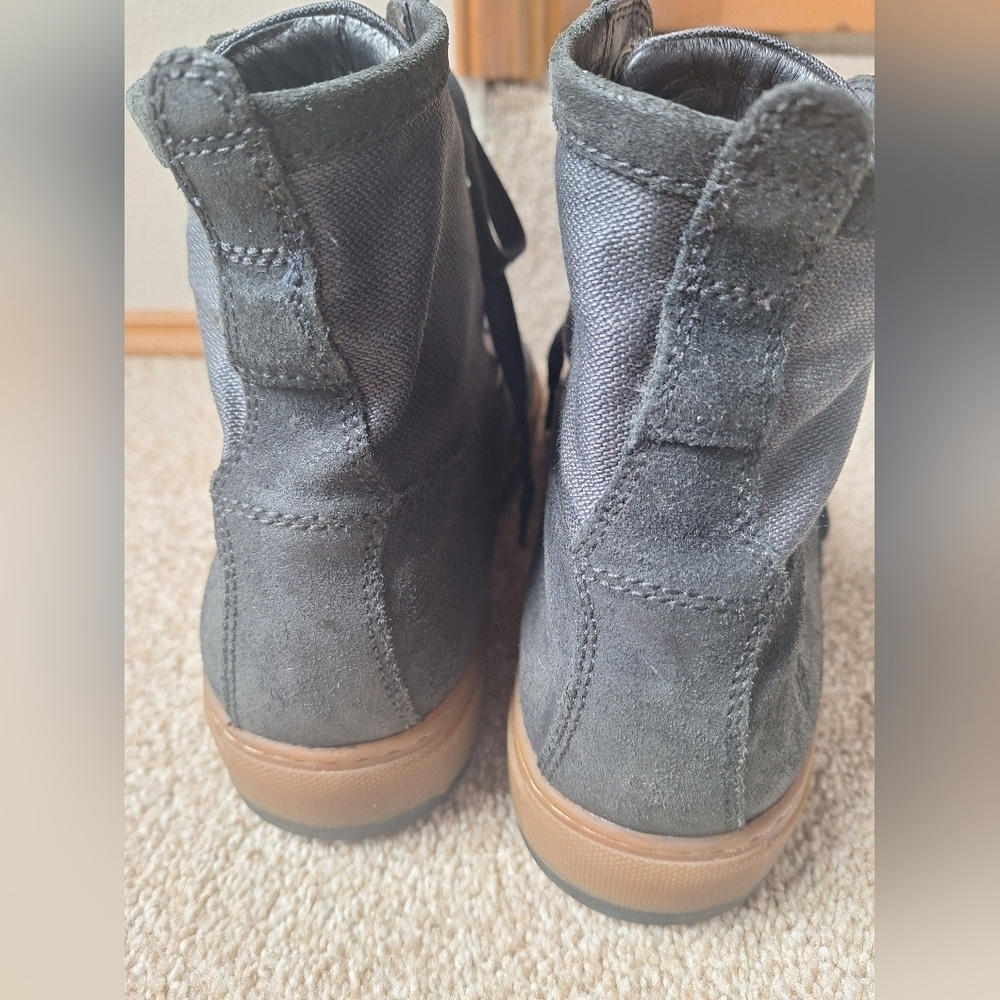 Frye Rivington High Mens Canvas Suede High Top Lace Up Sneaker Size 10.5 - Picture 6 of 11